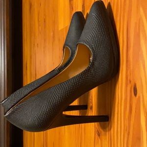 Blake faux snake skin heels